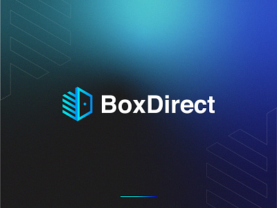 BoxDirect Logo 2022 app box branding design direct freelancer illustration internet logo modern nft popular project save storage trending ui unique visual