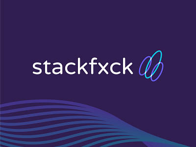 stackfxck logo 2022 3d animation app blockchain branding coin crypto gradient identity logo minimalist modern nft popular product simple ui unique visual