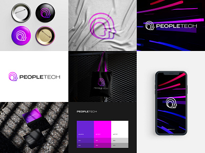PEOPLETECH 2022 branding crypto design freelancer human internet logo meta minimalist modern nft people popular robot tech ui vector