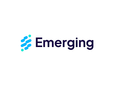 Emerging - Logo design for Finance Leaders biotech branding corporate design finance freelancer graphic design growth investors logo logomaker modern tech technology ui vector