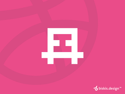 Hi Dribbble branding debut debut shot design flat hello dribble icon logo minimal typography vector