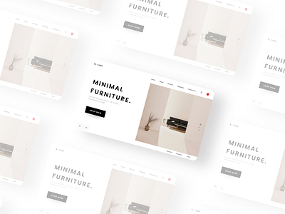 Furniture Landing Page app chair furniture home home decore landing landing page lighting man man sitting minimal page sit sitting slider ui ux