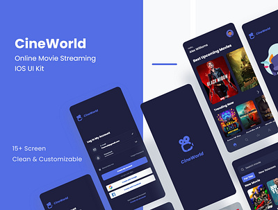 Online Movie Streaming App Concept cinema app