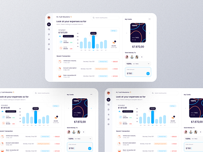 Banking Management Dashboard app banking branding dashboard design landing redesign ui ux web