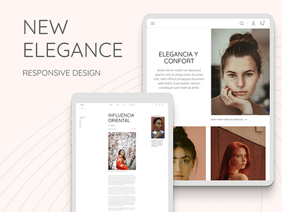 New Elegance | Responsive Design branding design interface minimal responsive design ui ux web