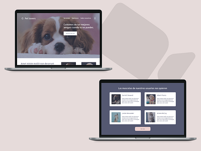 Pet Lovers Landing page branding design figma interface ui ux web website