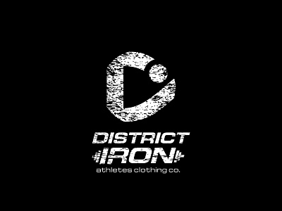 District Iron - bodybuilder apparel apparel logo design fitness logo logo