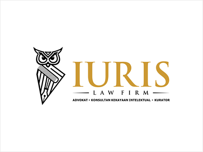 IURIS LAW FIRM curator law firm logo owl logo