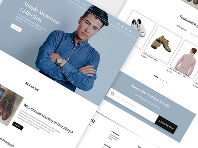 E-commerce Website Landing Page app branding company design graphic design ui web design