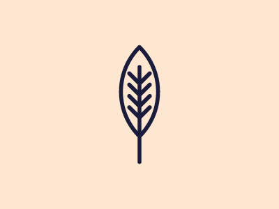 Leaf lines logo symbol vector