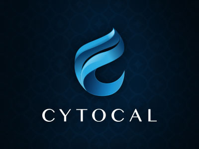 Cytocal logo blue gradient logo mark medical