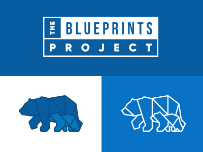 The Blueprints Project bear blue blueprints cub logo