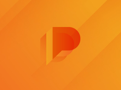 some good ol' fashioned gradient fun to a logo project gradient logo orange p