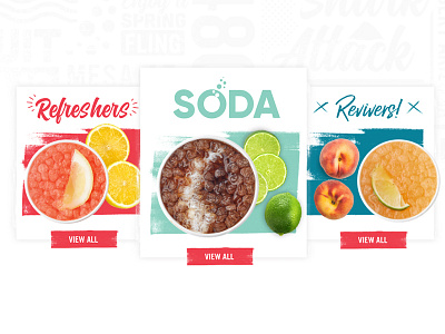 fun work on a re-brand and a new site drinks menu ui website