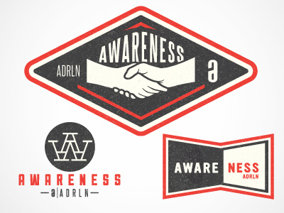 Adrenaline Awareness adrenaline charity hands lacrosse logo monogram shaking vintage