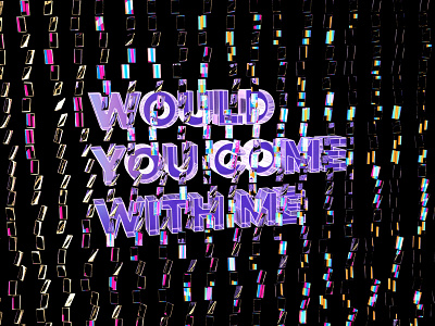 Would you come with me? 3d c4d cinema design glass illustration ui