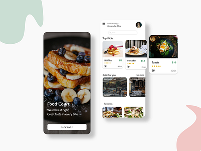 Food Court App Design