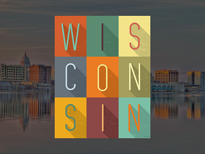 Wisconsin Grid madison milwaukee print typography wisconsin