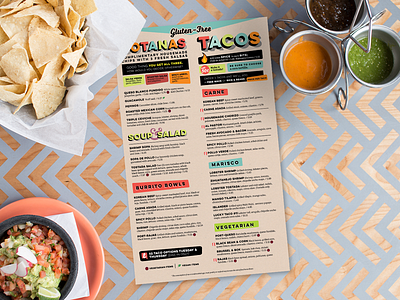 BelAir Cantina | Gluten-Free Menu food menu mexican mmm typography