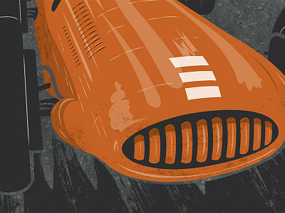 Race Poster WIP car illustration race texture vintage