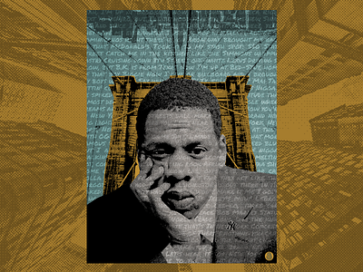 State of Mind brooklyn empire halftone hip hop hov illustration jay z lyrics new york rap texture