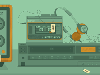 Jamgrass Poster 2 - Details electronics illustration music poster texture