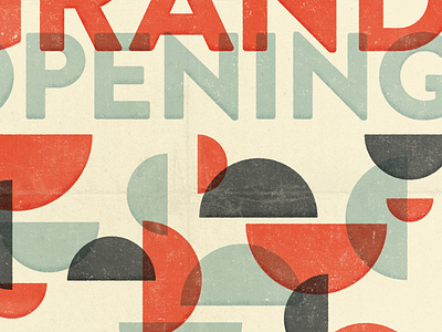 Poster WIP - Details aged grunge poster print screen stipple subtle texture typography vintage