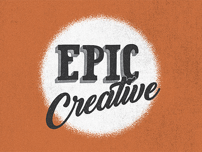 EPIC Creative epic grainy grunge grunge texture stipple typography vintage