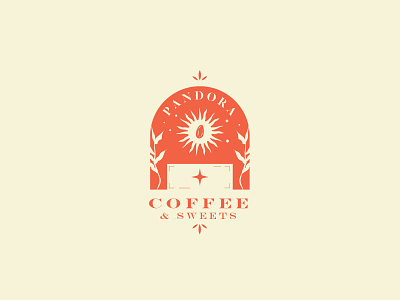 Case Study for Cafe Logo Design cafe logo cafeteria logo logo design logo design concept pandora sun