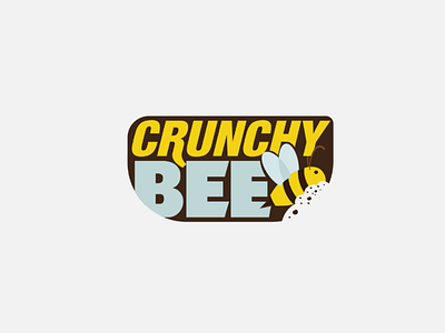 Crunchy Bee logo design brand design logo