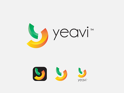 Yeavi logo design and branding abstract brand designer branding concept creative logo design gradient icon illustrate logo logo design modern logo y letter logo