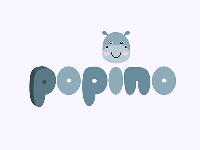 Popino logo design & pattern print on demand design