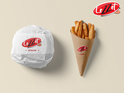 "Lezzet Logo , branding and Packaging design branding burger design food graphicdesign illustration logo logodesign logoinspiration pizza restaurent