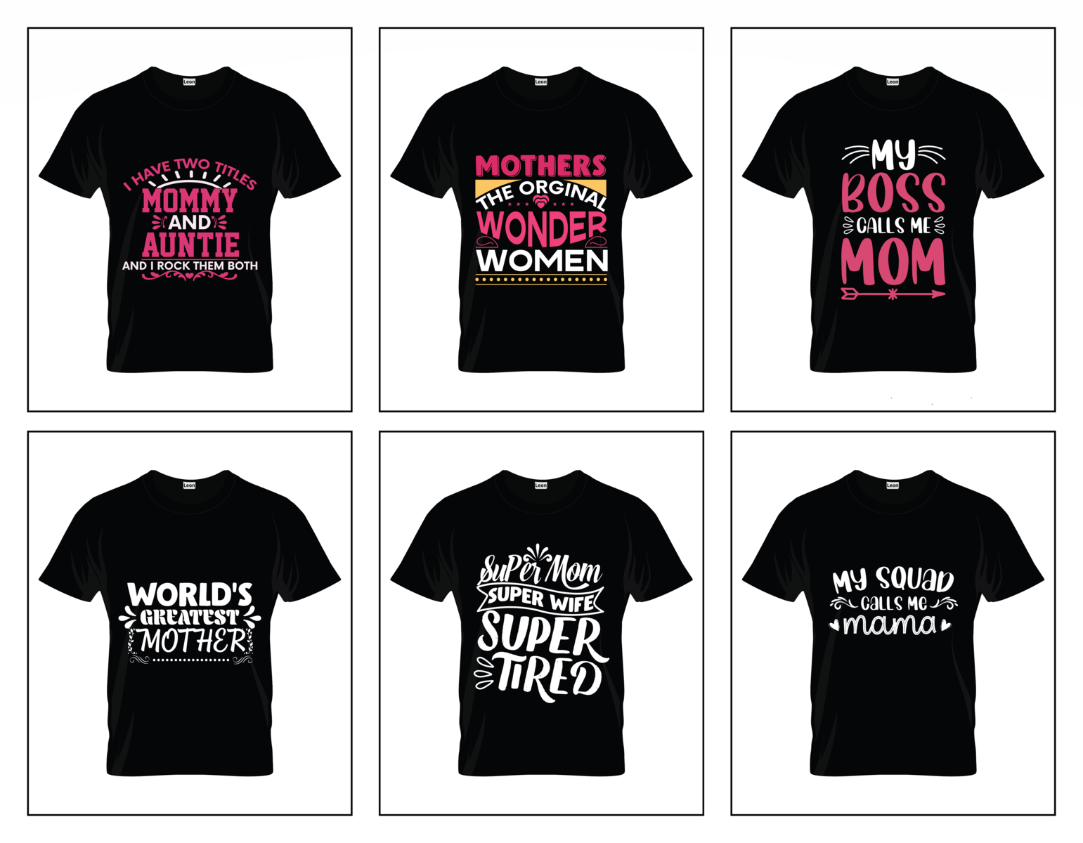 Mothers Day T Shirt Design Bundle V2 By Leon Bhowmik On Dribbble 