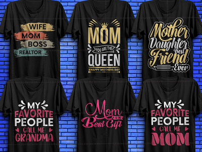 Mother's Day T-shirt Bundle v3 merch by amazon shirts mom day mom day mother day mothers mothers day mothersday mothership pod shirt design vector shirt design vector tees tshirt tshirt design vector elements