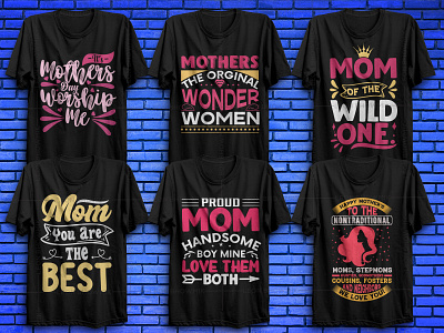 Mothers Day T-shirt Design Bundle V4