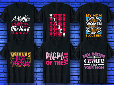 Mothers Day T-shirt Design Bundle V5 illustration merch by amazon shirts mom day mothersday mothership pod shirt design vector style t shirt design ideas tees tshirt tshirt art tshirt design tshirtdesign typogaphy vector design vector elements vector graphic
