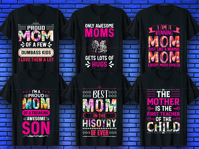 Mothers Day T-shirt Design Bundle V6