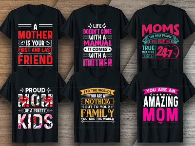 Mothers Day T-shirt Design Bundle V7