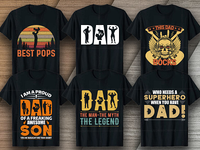 Father's Day T-shirt Design Bundle V3