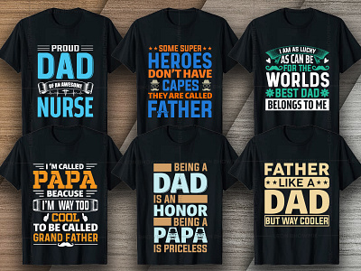 Father's Day T-shirt Design Bundle V4 dad day dad shirt design daddy dady tshirt father svg design fathers day tshirt design illustration merch by amazon shirts shirt design vector tshirt tshirt art tshirt design tshirt design ideas tshirtdesign typography vector elements vector graphic vector illustration