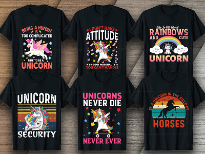 Best Trendy Unicorn T-Shirt Design V3