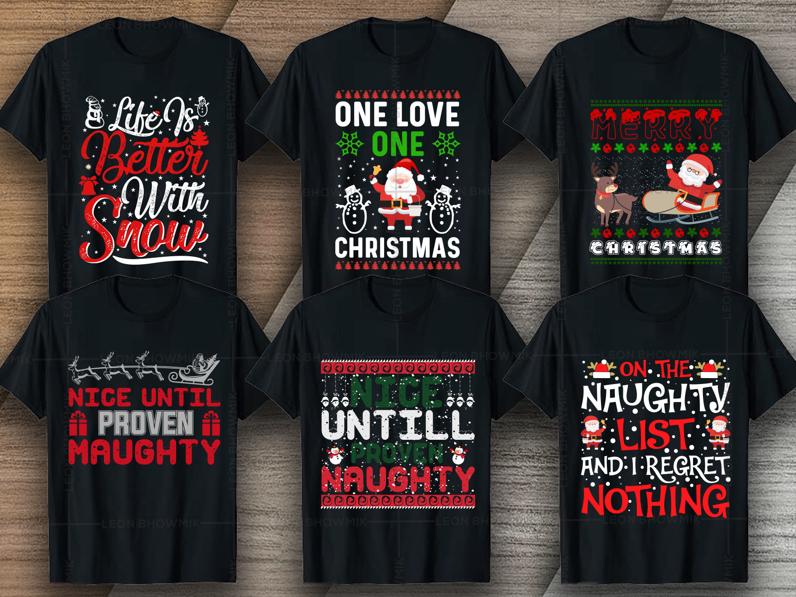 Custom Christmas Tshirt designs themes templates and