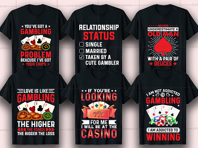 Gambling T-Shirt Design Bundle-2