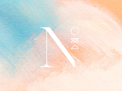 "N" Monogram Exploration acrylic bodoni branding canvas geometric identity logo monogram n skincare type typography