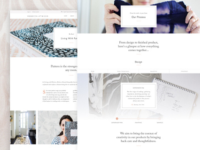 Documenting Process design process e commerce home furnishing home goods homewares online store process product detail product zoom shopify textile designer textiles