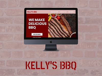 Kelly's BBQ Website Rebrand app design branding graphic design rebrand web design web designer