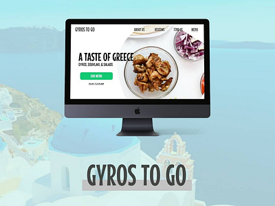 Gyros To Go Landing Page Redesign branding uitrends webdesign
