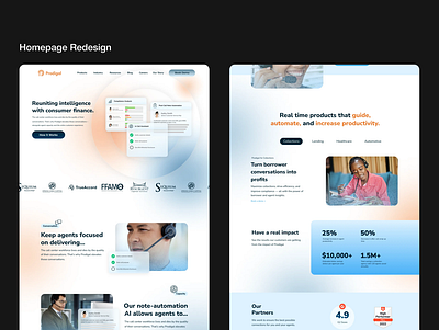 Prodigal — New Homepage Design branding design figma graphic design rebrand web design