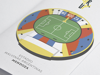 Estadio Malvinas Argentinas Mendoza estadio football graphic illustration soccer